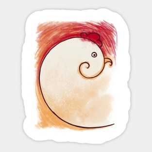 Fibonacci Chicken Sticker